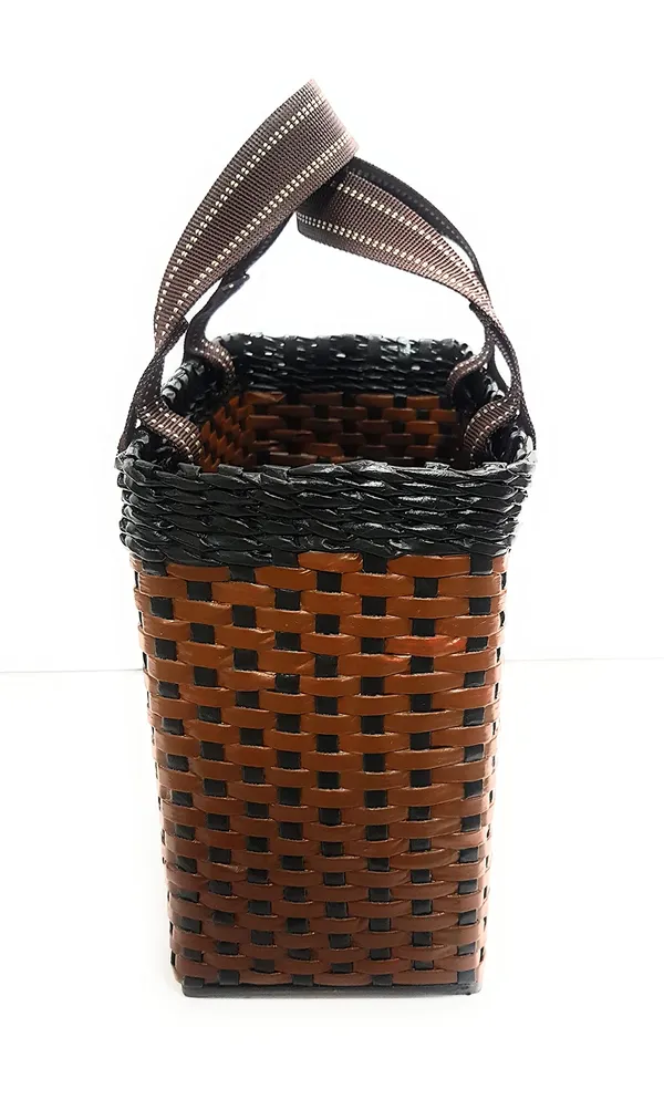 _Paperus,_Medium,_Dark_&_Light_Brown,_Lunch_Bag,_Picnic_Basket,_Carry_Bag,_Tiffin_Basket_for_Office,_Rectangular,_Eco-Friendly,_Handmade,_of_Paper_Ropes,_in_Inch_11_H,_12_L,_6_Wide_Base