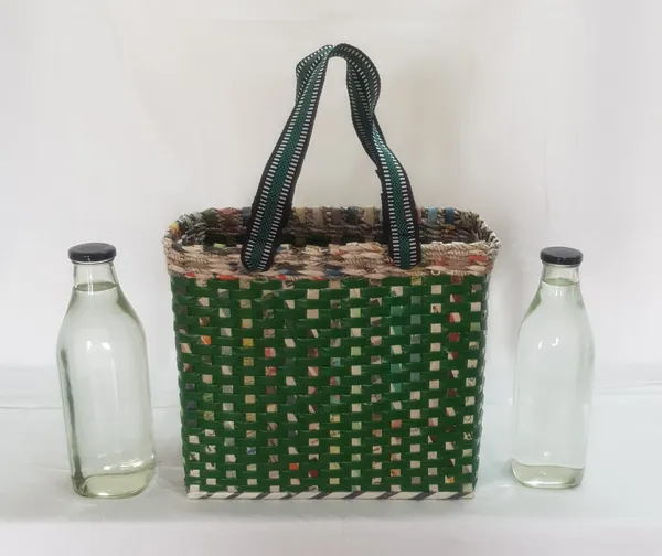 _Paperus,_Medium,_Green,_Lunch_Bag,_Picnic_Basket,_Handbag,_Carry_Bag,_Tiffin_Basket_for_Office,_Rectangular,_Eco-Friendly,_Handmade,_of_Paper_Ropes,_in_Inch_11_H,_12_L,_6_Wide_Base