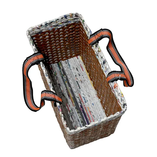 _Paperus,_Large,_Lunch_Bag,_Picnic_Basket,_Carry_Bag,_Handbag,_Tiffin_Basket_for_Office,_Rectangular,_Eco-Friendly,_Handmade,_of_Paper_Ropes,_in_Inch_11_H,_14_L,_7_Wide_Base_Brown