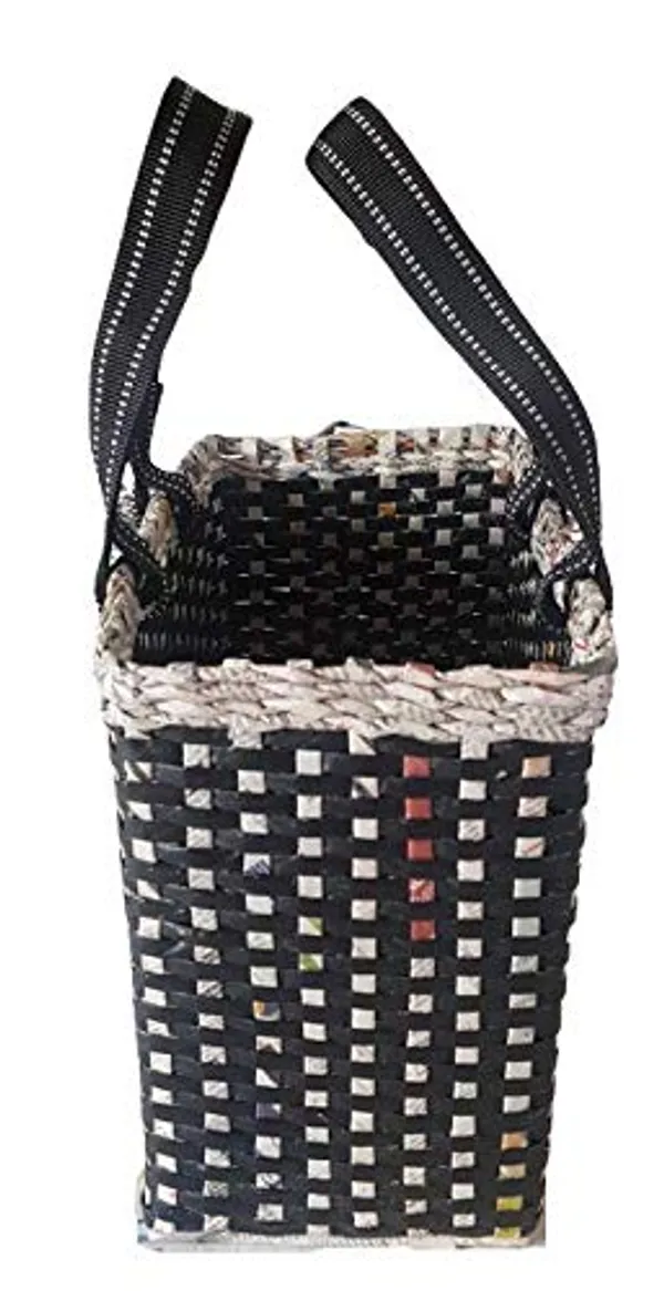 Sonas_Creation_Paperus,_Large,_Lunch_Bag,_Picnic_Basket,_Carry_Bag,_Handbag,_Tiffin_Basket_for_Office,_Rectangular,_Eco-Friendly,_Handmade,_of_Paper_Ropes,_in_Inch_11_H,_14_L,_7_Wide_Base_Black