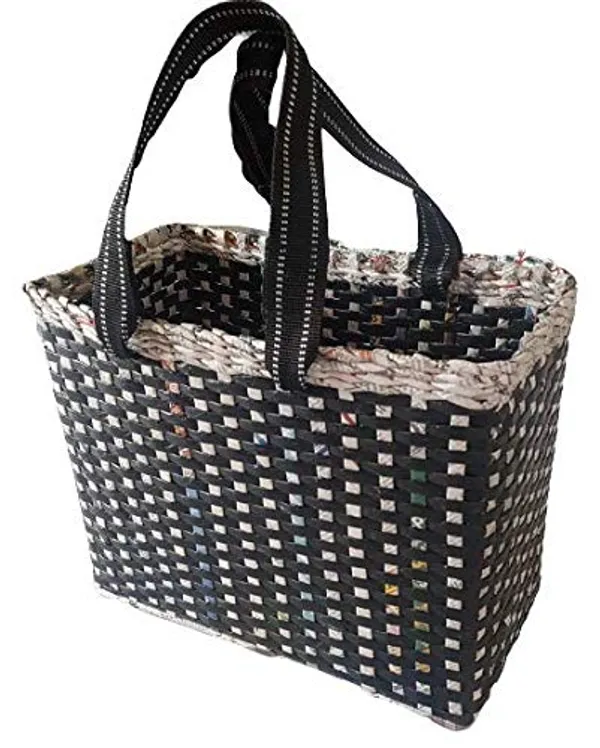 Sonas_Creation_Paperus,_Large,_Lunch_Bag,_Picnic_Basket,_Carry_Bag,_Handbag,_Tiffin_Basket_for_Office,_Rectangular,_Eco-Friendly,_Handmade,_of_Paper_Ropes,_in_Inch_11_H,_14_L,_7_Wide_Base_Black