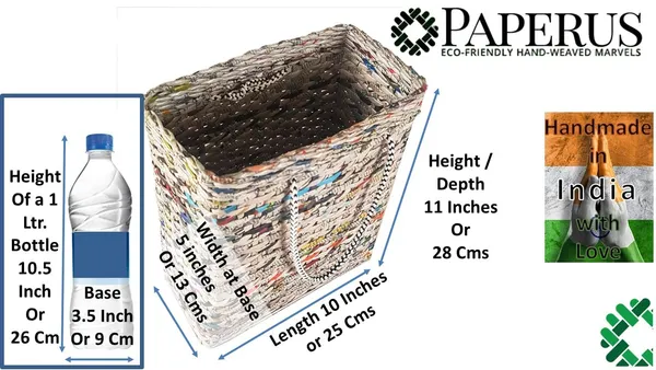 _Paperus,_Small,_Natural_Carry_Bag,_Shopping_Bag,_Handbag,_Tiffin_Basket,_Lunch_Bag_for_Office,_Rectangular,_Eco-Friendly,_Handmade_of_Paper_Ropes,_in_Inch_11_H,_10_L,_5_Wide_Base
