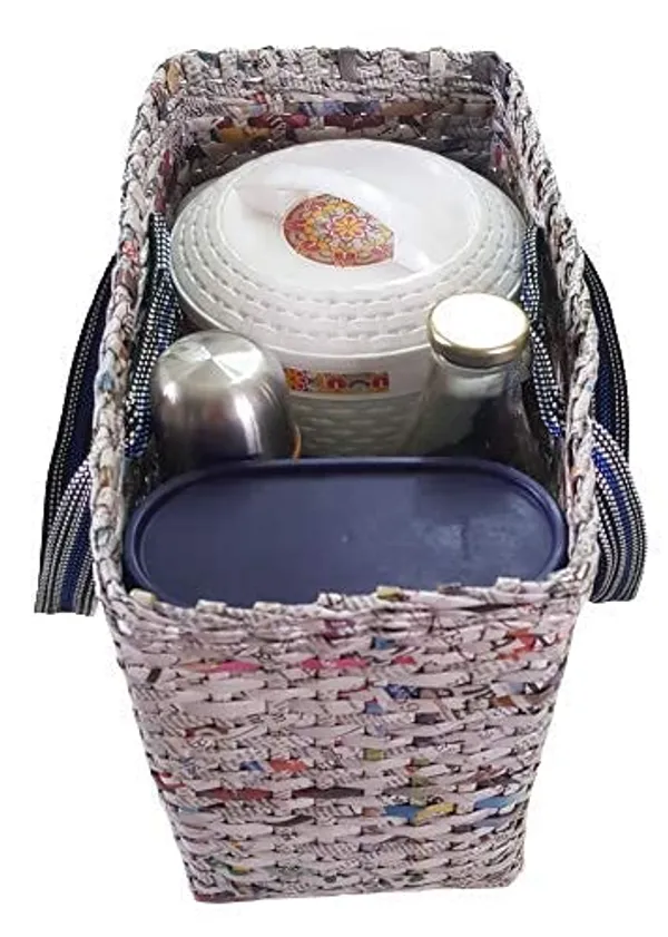 Sonas_Creation_Paperus,_Small,_Natural_Carry_Bag,_Shopping_Bag,_Handbag,_Tiffin_Basket,_Lunch_Bag_for_Office,_Rectangular,_Eco-Friendly,_Handmade_of_Paper_Ropes,_in_Inch_11_H,_10_L,_5_Wide_Base