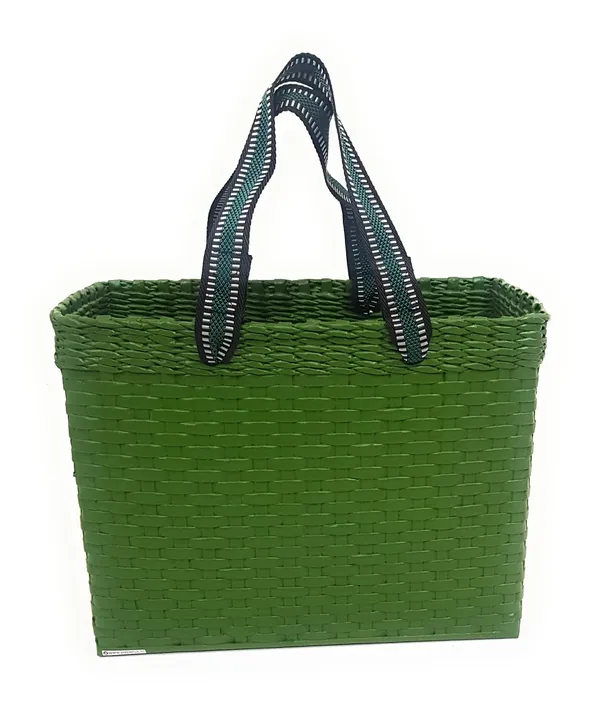 Paperus,_Green_Large_Lunch_Bag,_Picnic_Basket,_Handmade