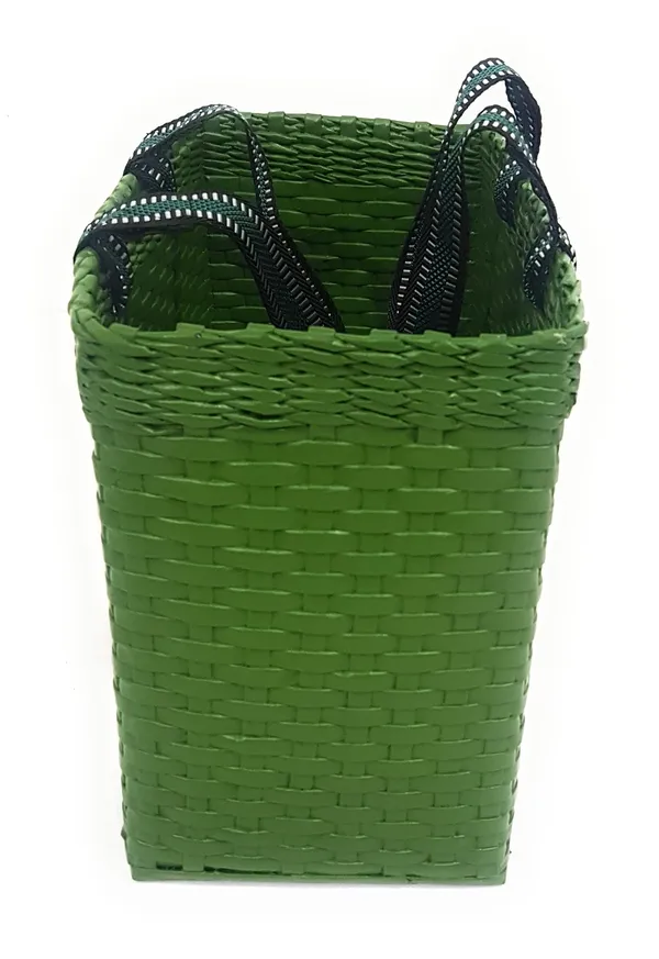 Paperus,_Green_Large_Lunch_Bag,_Picnic_Basket,_Handmade