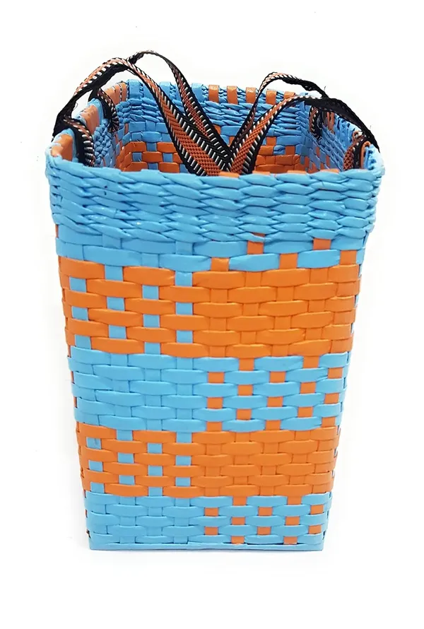 Sonas_Creation_Paperus,_Large,_Sky_Blue_&_Orange,_Lunch_Bag_for_Office,_Tiffin_Basket,_Picnic_Basket,_Carry_Bag,_Eco-Friendly,_Handmade,_of_Paper_Ropes_Ht._11,_LTH_14,_B_7_inch