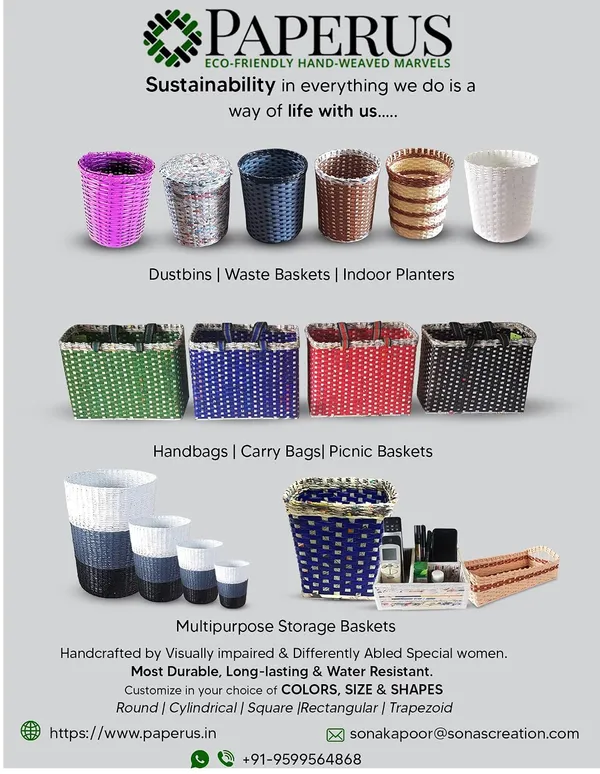 Sonas_Creation_Paperus,_Large,_Sky_Blue_&_Orange,_Lunch_Bag_for_Office,_Tiffin_Basket,_Picnic_Basket,_Carry_Bag,_Eco-Friendly,_Handmade,_of_Paper_Ropes_Ht._11,_LTH_14,_B_7_inch
