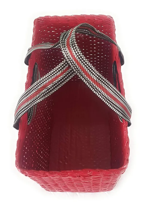 Sonas_Creation_Paperus,_Extra_Large,_XL,_Red,_Lunch_Bag,_Tiffin_Basket,_Big_Picnic_Basket,_Travel_Bag,_Handbag,_Eco-Friendly,_Handmade_of_Paper_Ropes,_in_Inch_Height_12,_Length_15,_Breadth_8