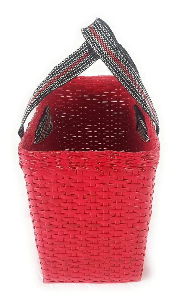 Sonas_Creation_Paperus,_Extra_Large,_XL,_Red,_Lunch_Bag,_Tiffin_Basket,_Big_Picnic_Basket,_Travel_Bag,_Handbag,_Eco-Friendly,_Handmade_of_Paper_Ropes,_in_Inch_Height_12,_Length_15,_Breadth_8