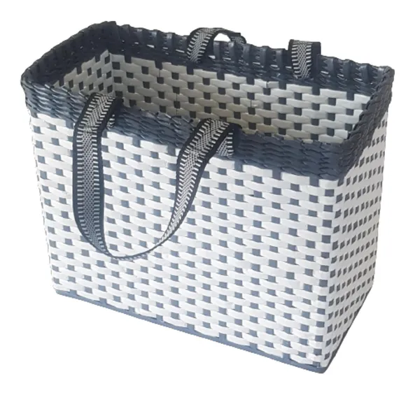 Sonas_Creation_Paperus,_Extra_Large,_XL,_White_Grey,_Lunch_Bag,_Tiffin_Basket_for_Office,_Big_Picnic_Basket,_Travel_Bag,_Handbag,_Eco-Friendly,_Handmade_of_Paper_Ropes,_in_Inch_H_12,_L15,_B_8
