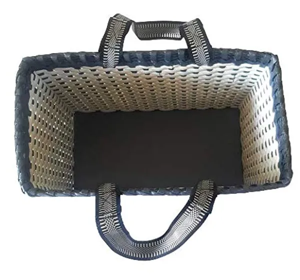 Sonas_Creation_Paperus,_Extra_Large,_XL,_White_Grey,_Lunch_Bag,_Tiffin_Basket_for_Office,_Big_Picnic_Basket,_Travel_Bag,_Handbag,_Eco-Friendly,_Handmade_of_Paper_Ropes,_in_Inch_H_12,_L15,_B_8