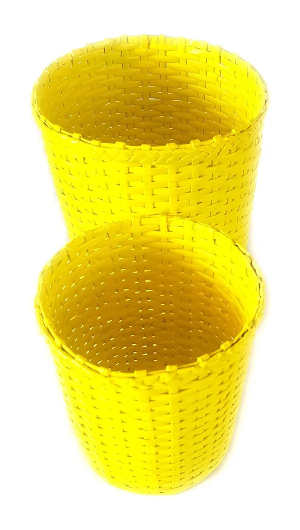 Paperus,_Set_of_Big_&_Small_Dustbin_for_Home,_Waste_Basket_11_&_8_Inch_Tall
