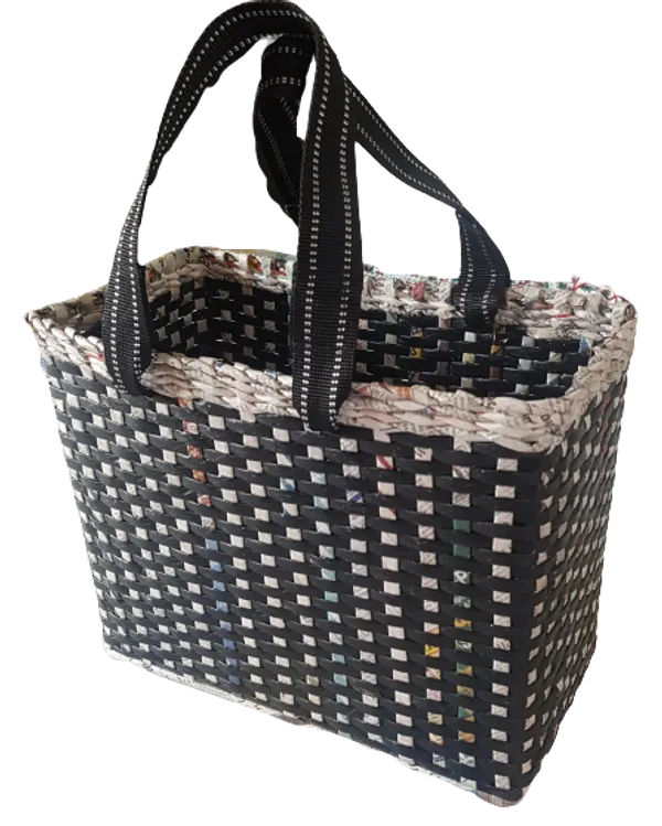 Sonas_Creation_Paperus,_Large,_Lunch_Bag,_Picnic_Basket,_Carry_Bag,_Handbag,_Tiffin_Basket_for_Office,_Rectangular,_Eco-Friendly,_Handmade,_of_Paper_Ropes,_in_Inch_11_H,_14_L,_7_Wide_Base_Black