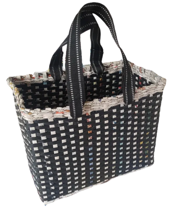 Sonas_Creation_Paperus,_Large,_Lunch_Bag,_Picnic_Basket,_Carry_Bag,_Handbag,_Tiffin_Basket_for_Office,_Rectangular,_Eco-Friendly,_Handmade,_of_Paper_Ropes,_in_Inch_11_H,_14_L,_7_Wide_Base_Black