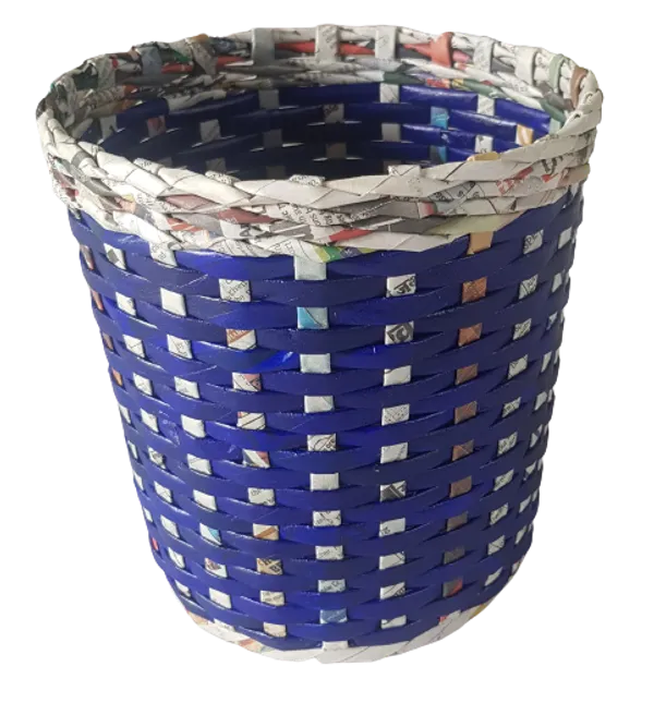 Paperus,_Set_of_Big_&_Small_Dustbin_for_Home,_Waste_Basket_11_&_8_Inch_Tall