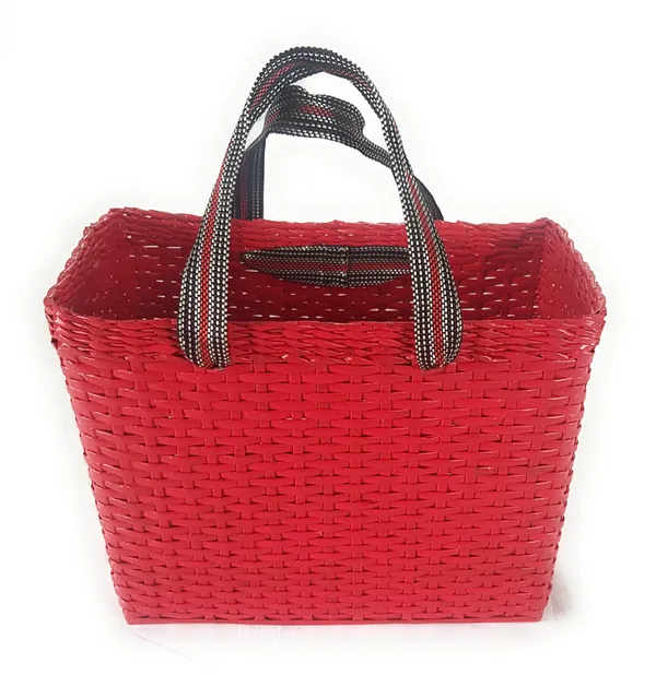 Sonas_Creation_Paperus,_Extra_Large,_XL,_Red,_Lunch_Bag_with_Lid,_Tiffin_Basket_for_Office,_Picnic_Basket_with_Cover,_Travel_Bag,_Handbag,_Eco-Friendly,_Handmade_of_Paper_Ropes_12_H,_15_L,_8_B_inch