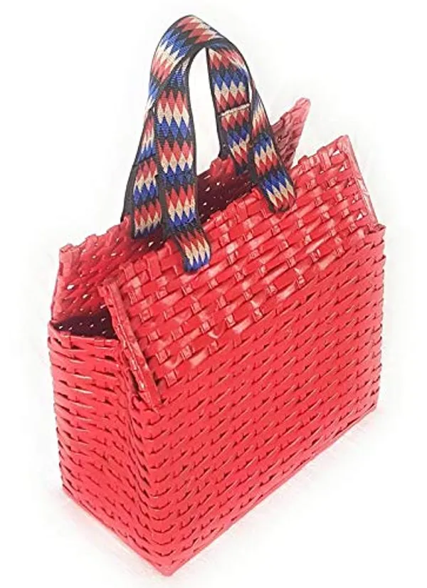 Sonas_Creation_Large_Red_Satchel/Ladies_Purse/Tote_(Eco_Friendly_&_Handmade)