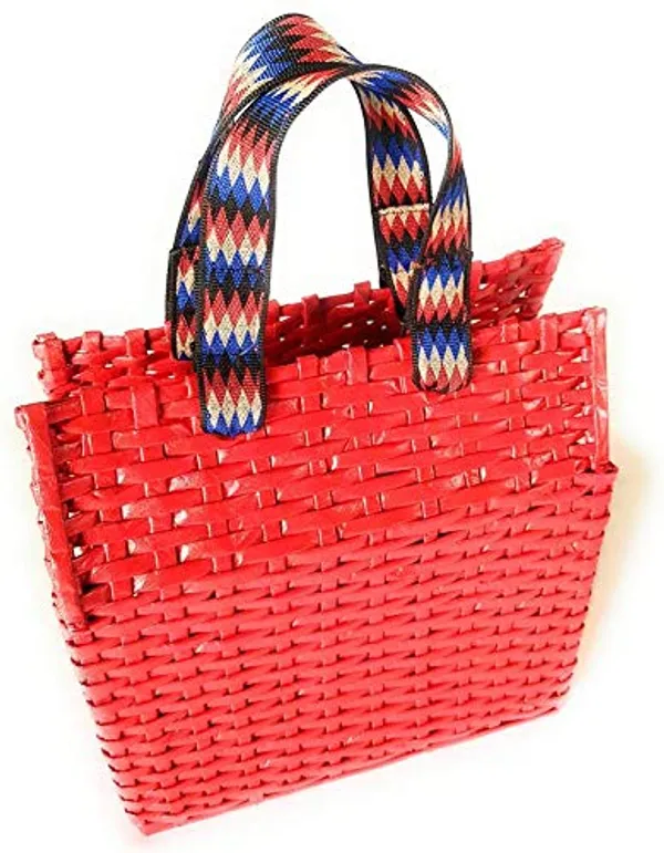 Sonas_Creation_Large_Red_Satchel/Ladies_Purse/Tote_(Eco_Friendly_&_Handmade)