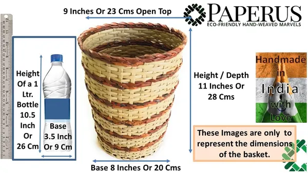 Sonas_Creation,_Big_Dustbin_for_Bedroom,_Waste_Basket_for_Home_11_Inch_Tall