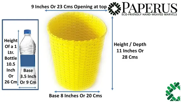 Sonas_Creation,_Big_Dustbin_for_Bedroom,_Waste_Basket_for_Home_11_Inch_Tall