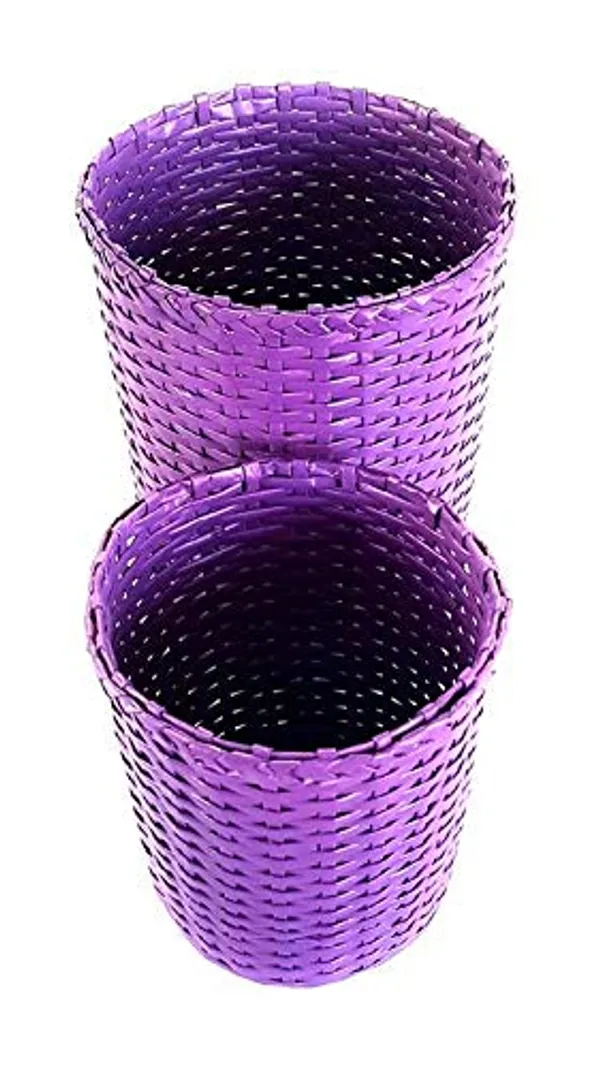 Sonas_Creation_Set_of_Big_&_Small_Dustbin_for_Home_Bedroom_11_&_8_Inch_Tall