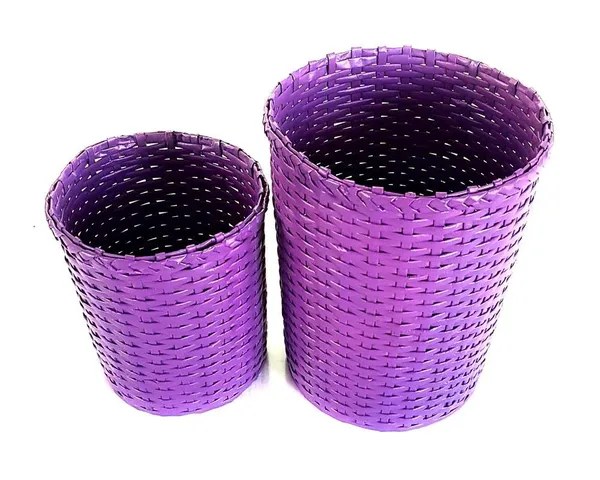 Sonas_Creation_Set_of_Big_&_Small_Dustbin_for_Home_Bedroom_11_&_8_Inch_Tall