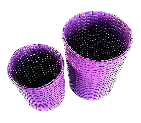 Sonas_Creation_Set_of_Big_&_Small_Dustbin_for_Home_Bedroom_11_&_8_Inch_Tall