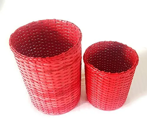 Sonas_Creation_Set_of_Big_&_Small_Dustbin_for_Home_Bedroom_11_&_8_Inch_Tall
