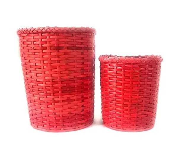 Sonas_Creation_Set_of_Big_&_Small_Dustbin_for_Home_Bedroom_11_&_8_Inch_Tall