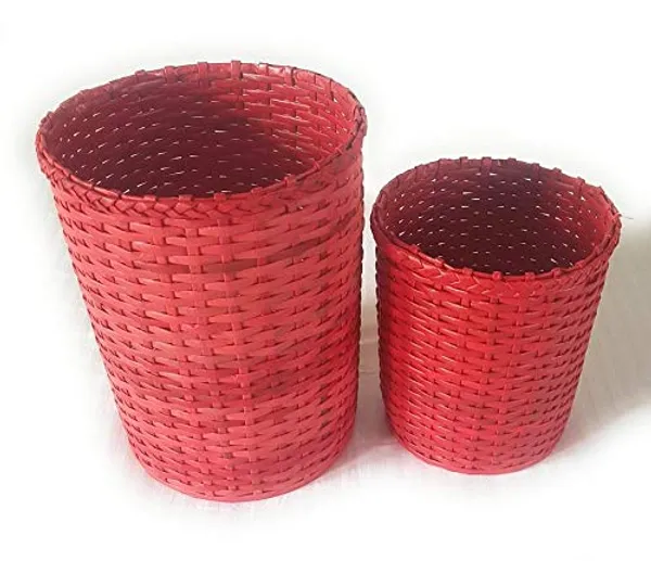 Sonas_Creation_Set_of_Big_&_Small_Dustbin_for_Home_Bedroom_11_&_8_Inch_Tall