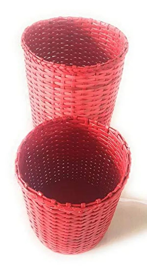 Sonas_Creation_Set_of_Big_&_Small_Dustbin_for_Home_Bedroom_11_&_8_Inch_Tall