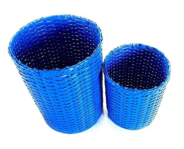 Sonas_Creation_Set_of_Big_&_Small_Dustbin_for_Home_Bedroom_11_&_8_Inch_Tall