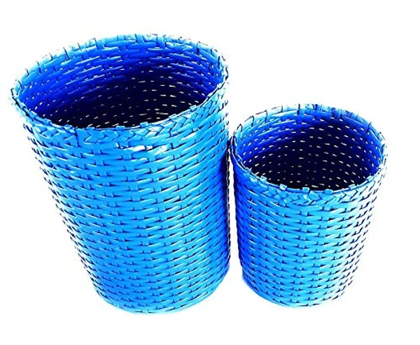 Sonas_Creation_Set_of_Big_&_Small_Dustbin_for_Home_Bedroom_11_&_8_Inch_Tall