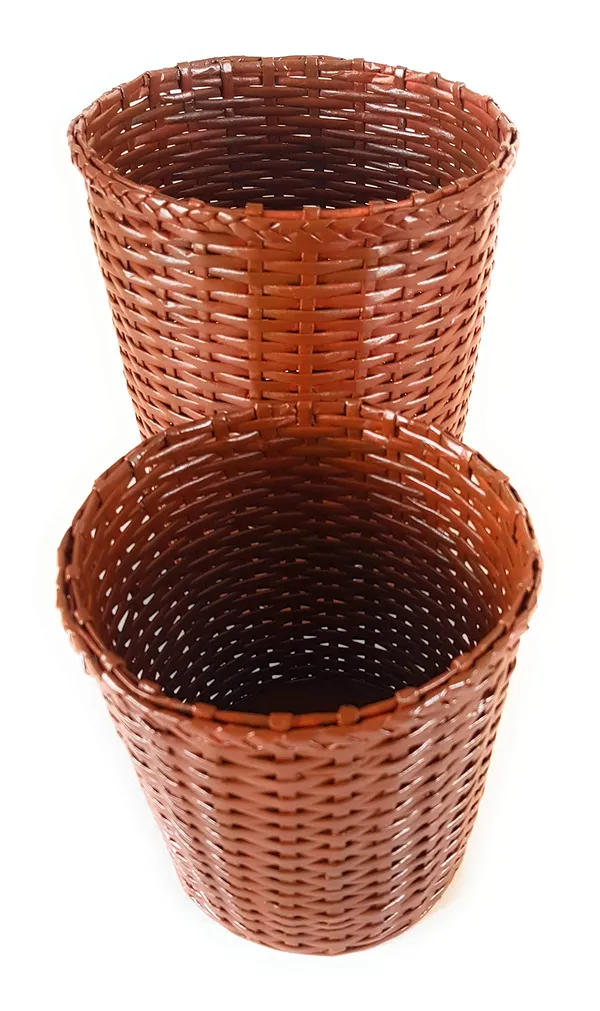 Sonas_Creation,_Set_of_2_Dustbins_for_Home,_Large_&_Small,_11_&_8_Inch_Tall