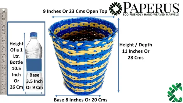 Sonas_Creation,_Big_Dustbin_for_Bedroom,_Waste_Basket_for_Home_11_Inch_Tall