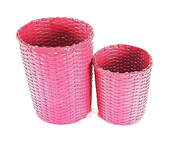 Sonas_Creation,_Big_&_Small_Pink_Dustbin_for_Girls_Room,_11_and_8_Inch_Tall