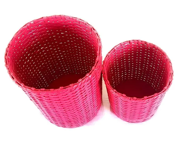 Sonas_Creation,_Big_&_Small_Pink_Dustbin_for_Girls_Room,_11_and_8_Inch_Tall