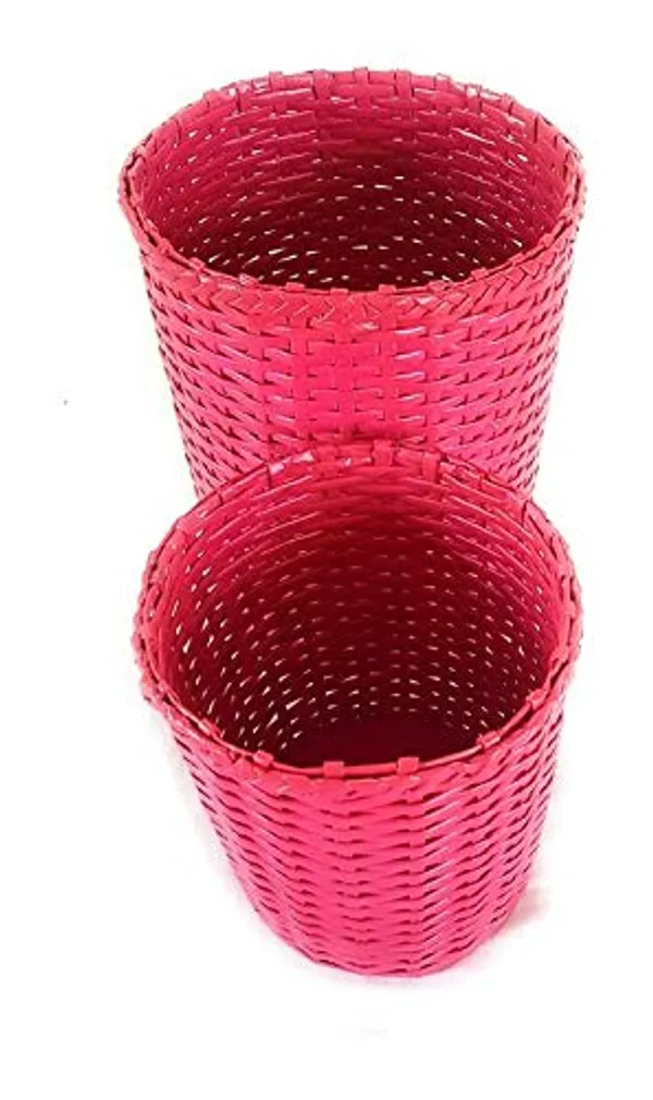 Sonas_Creation,_Big_&_Small_Pink_Dustbin_for_Girls_Room,_11_and_8_Inch_Tall