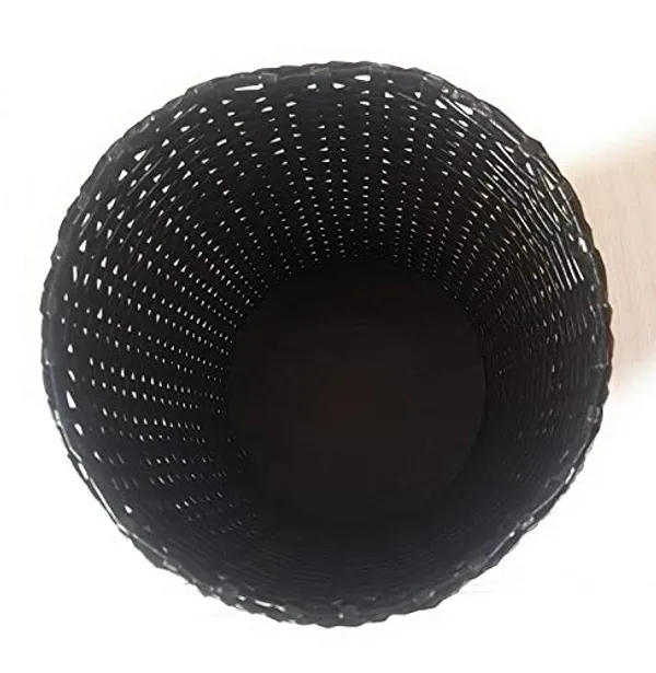 Paperus_Sonas_Creation,_Black_Open-Top_Dustbin_for_Home_10_Ltr_11_inch_Tall