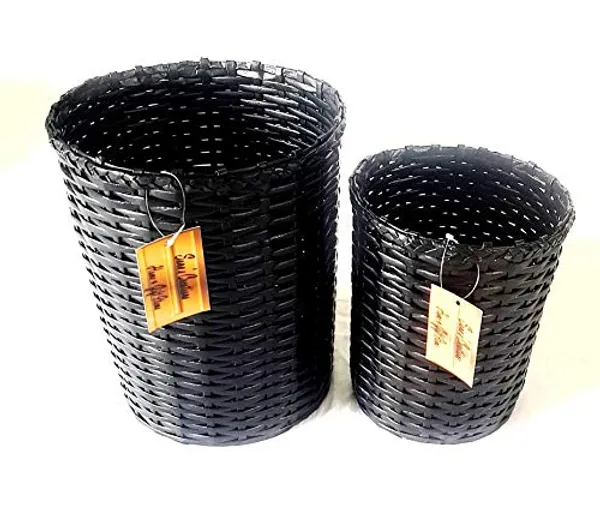 Sonas_Creation_Set_of_Big_&_Small_Dustbin_for_Home_Bedroom_11_&_8_Inch_Tall