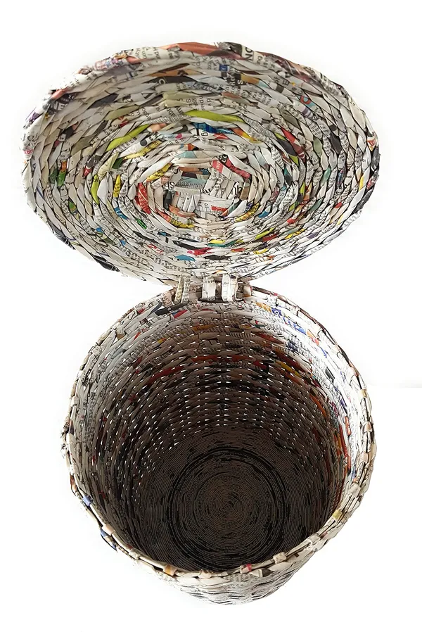 Sonas_Creation,_Dustbin_with_Lid_for_Home,_11_Inch_Tall,_Waste_Paper_Basket