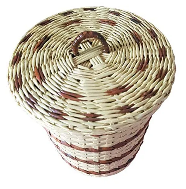 Sonas_Creation,_Dustbin_with_Lid_for_Bedroom,_Waste_Basket_with_Cover_Home