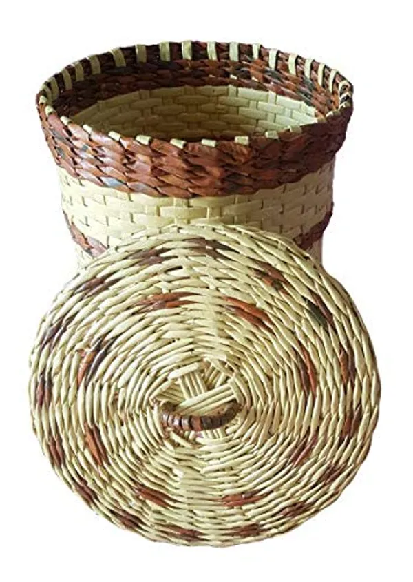 Sonas_Creation,_Dustbin_with_Lid_for_Bedroom,_Waste_Basket_with_Cover_Home
