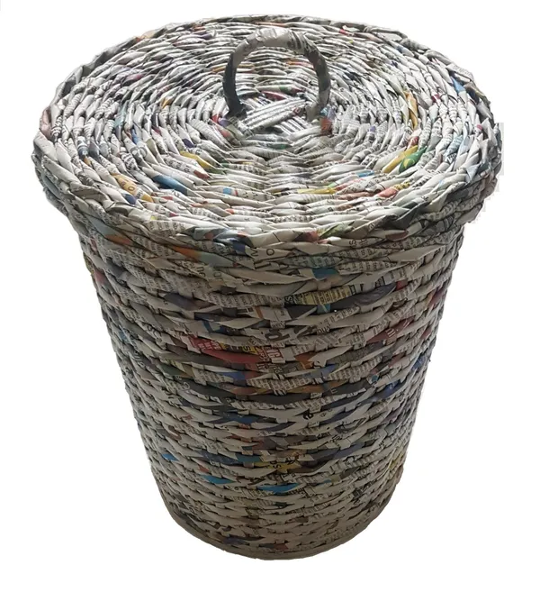 Sonas_Creation,_Waste_Basket_with_Lid_for_Bedroom,_11_Inch_Tall,_Dustbin