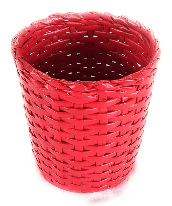 Sonas_Creation,_VERY_SMALL_Dustbin_for_Table_Top,_TINY_Basket,_6_Inch_Tall