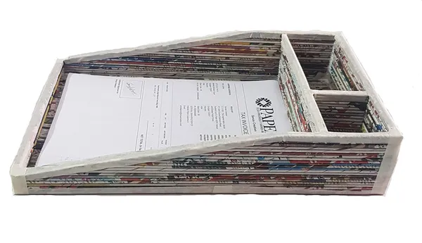 Sonas_Creation_Paperus,_Natural_Stationary_Organizer,_for_Office_Desk,_Study_Table_to_Hold_A_4_Size_Sheets,_Eco-Friendly,_Handmade,_of_Paper_Ropes,_in_Inch_Height_3.5,_Length_16,_Width_8.5