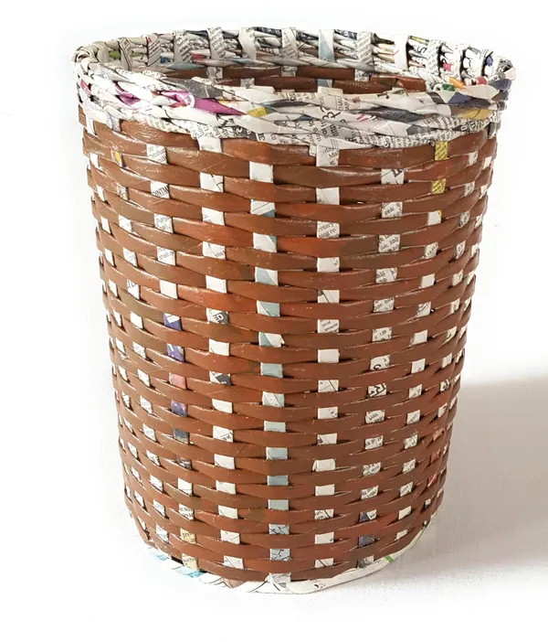 Paperus,_Set_of_Big_&_Small_Dustbin_for_Home,_Waste_Basket_11_&_8_Inch_Tall