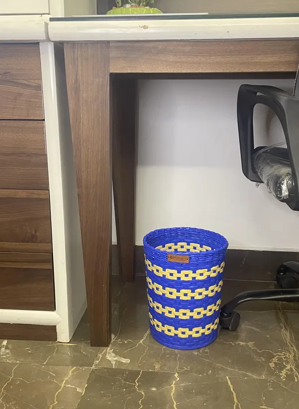 Paperus,_Set_of_Big_&_Small_Dustbin_for_Home,_Waste_Basket_11_&_8_Inch_Tall