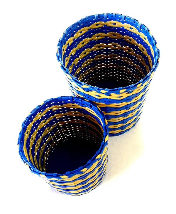 Paperus,_Set_of_Big_&_Small_Dustbin_for_Home,_Waste_Basket_11_&_8_Inch_Tall
