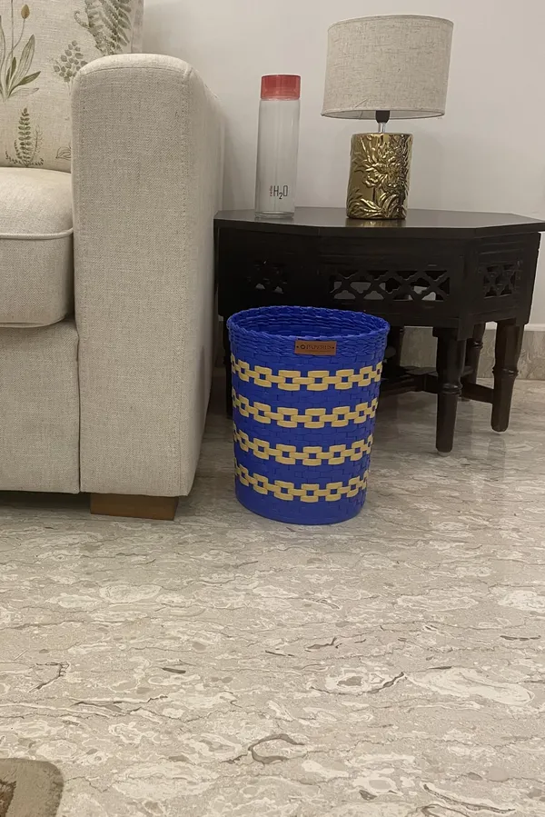 Paperus,_Set_of_Big_&_Small_Dustbin_for_Home,_Waste_Basket_11_&_8_Inch_Tall